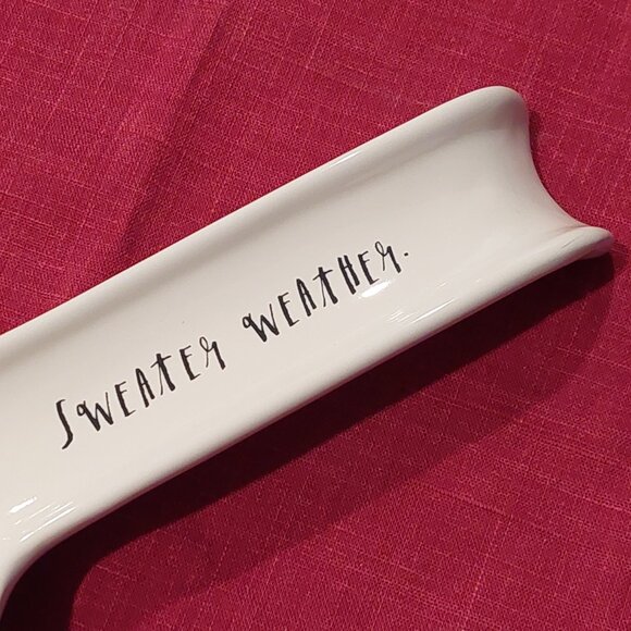 Rae Dunn "Sweater Weather" Squirrel & Hedgehog Ceramic Spoon Rest - Picture 3 of 7